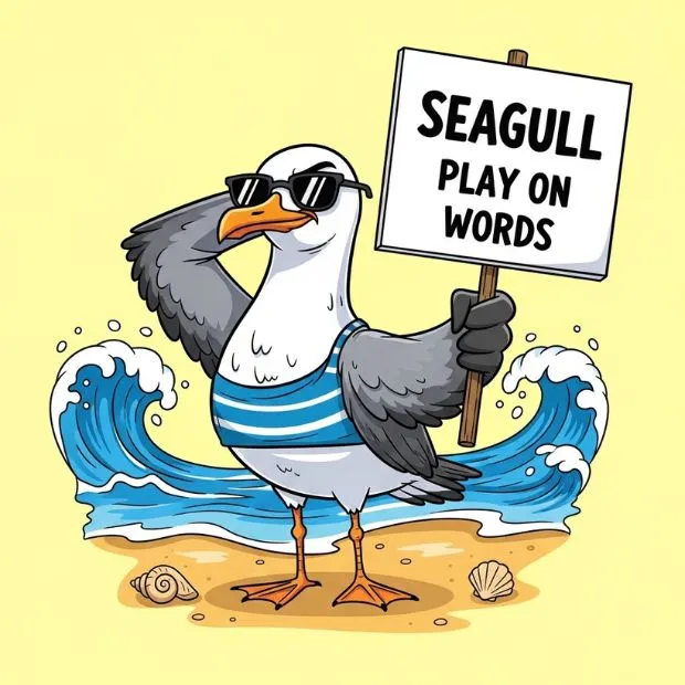 seagull-play-on-words